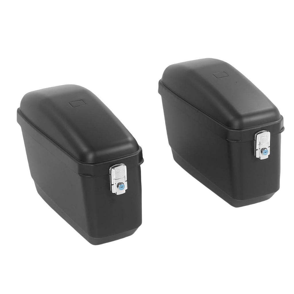 Motorcycle Hard Saddle Bag 45L Capacity Matte Black Finish   Saddlebags Luggage   Replacement for  
