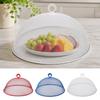 30cm Round Shape Fine Mesh Food Tent Umbrella Anti-Flying Dish Cover Reusable Household Food Cover Net for Camping Table