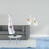 Porcelain Figurine Modern Nordic Girl Statue Tabletop Ornament Art Crafts Couple Decor for Shelf