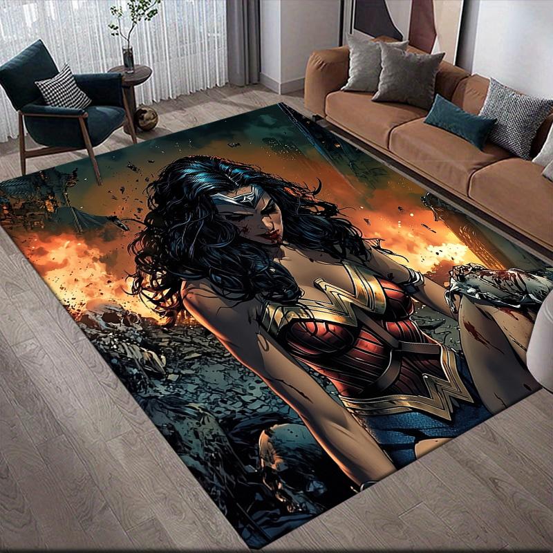 

Wonder Woman Anti-Slip Rug, Rectangular Carpet for Home Bedroom & Game Room 60x90cm