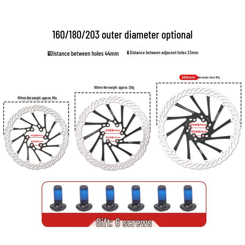 Lishi Stainless Steel Colored Road Bike Brake Disc