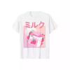 2024 Japan's 90s Funny Oversized Digital Printing T-shirt Cute Strawberry Milkshake Printed Men's and Women's Harajuku T-shirt