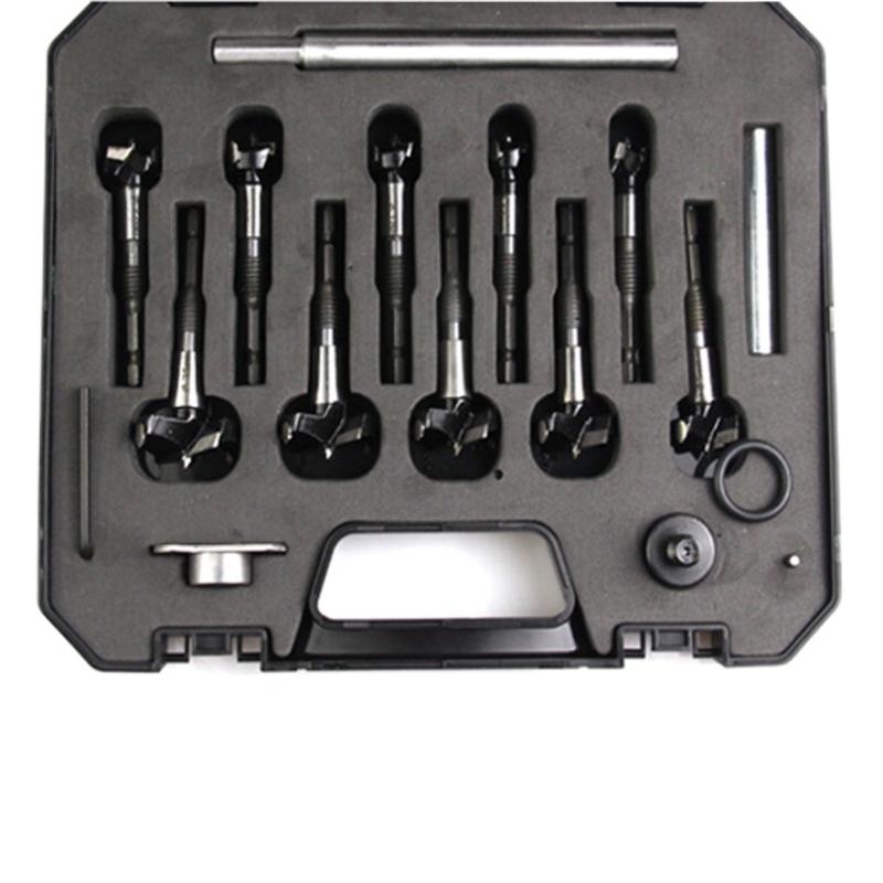 10Pcs Carbide Woodworking Drill Bits Set Thread Drilling Cutting Tool Extension Bar Woodworking Limiter Woodworking Drill Bit