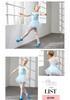 Girls' Short Sleeve Ballet Tulle Skirt - Kids' Dance Practice and Performance Costume