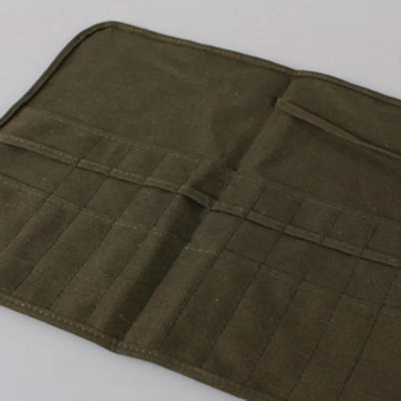 Watercolor Pen Box Canvas Bag Pen Roll Painting Pen Watercolor Wrap Oil Painting Brush Box Portable Storage Box