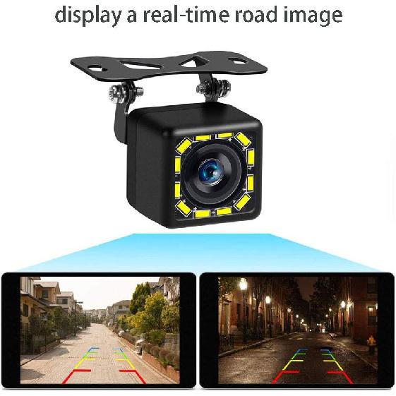 Waterproof Parking Camera Car Rear View Reverse Backup 360° HD Night Vision Lens Waterproof Parking Camera Car Rear View Reverse Backup 12 LED Night