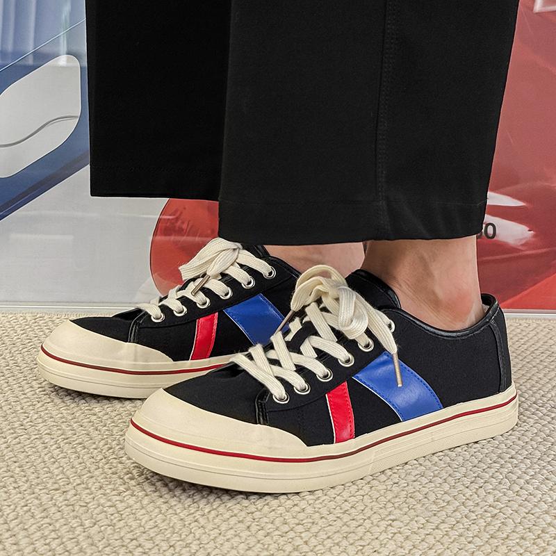 

2026 New Trend Fashionable Breathable Quality Niche Fashion Board Shoes Thick Sole Low Top Simple Casual Shoes for Men 39 чорний
