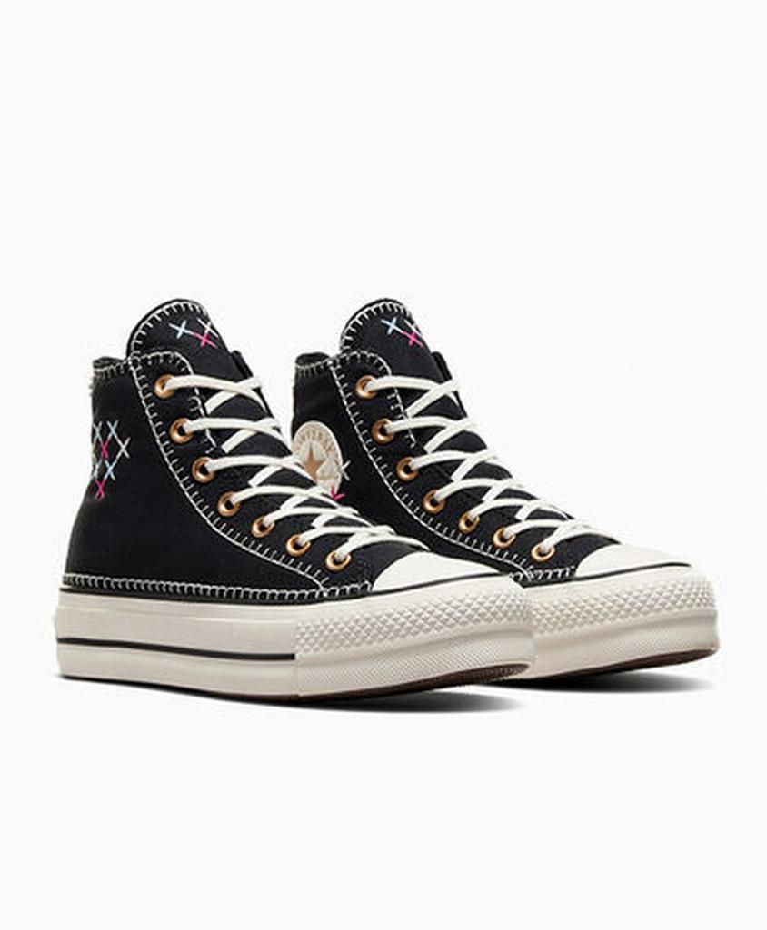 Sneakers mit Plateau Converse Schwarz Damenversion