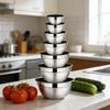 Mixing Bowls with Lids and Non Slip Stainless Steel Mixing Bowls Set for Baking Nesting Storage Bowls
