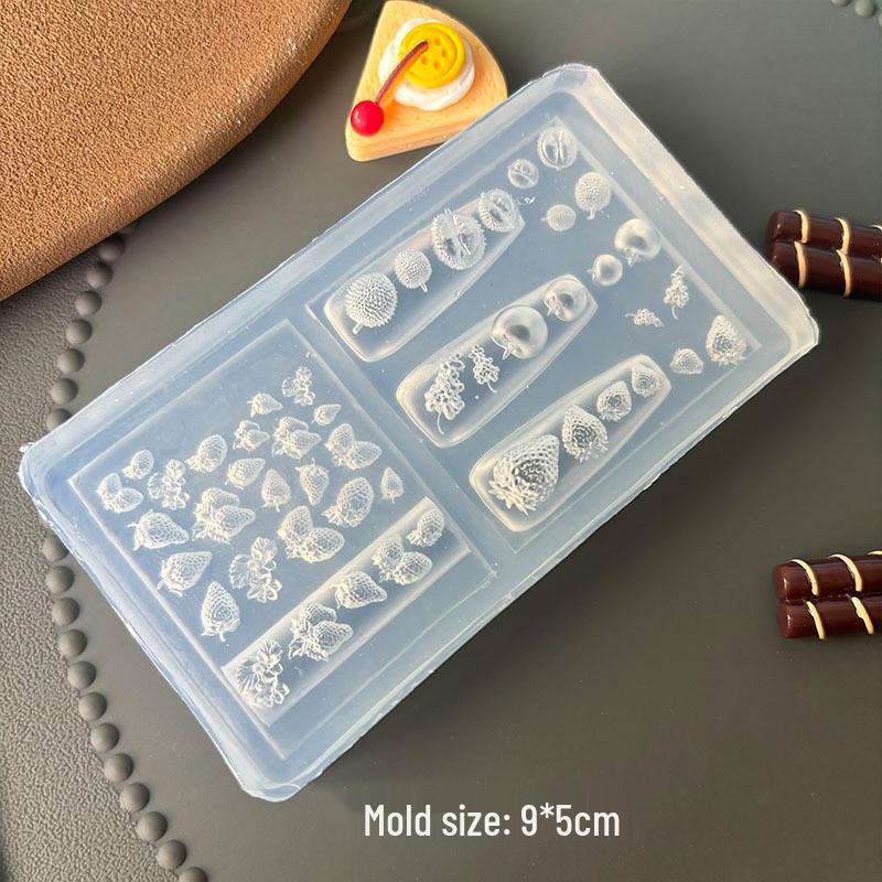 Stampi per Unghie Artistiche 3D in Alta Trasparenza - Design Orsetto, Fiocco, Bouquet
