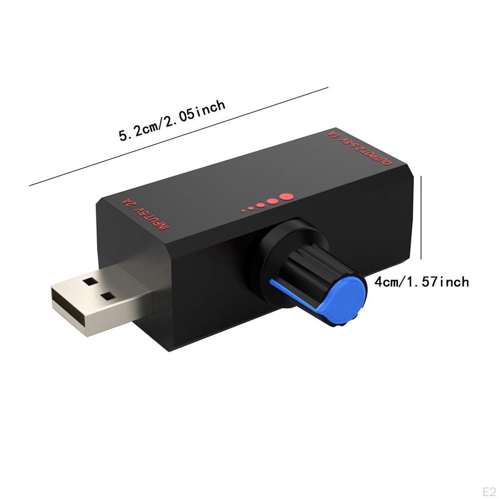 5W Speed Controller USB Fan Governor Shower Bath Basin for Laptop Tablet Home Use