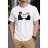 Grande Taille - T-shirt Homme S-5XL Présentant un Graphisme Unique de Poignée de Main Avec du Texte en Hébreu et en Arabe - un Haut Décontracté à Manches Courtes et Col Rond Avec un