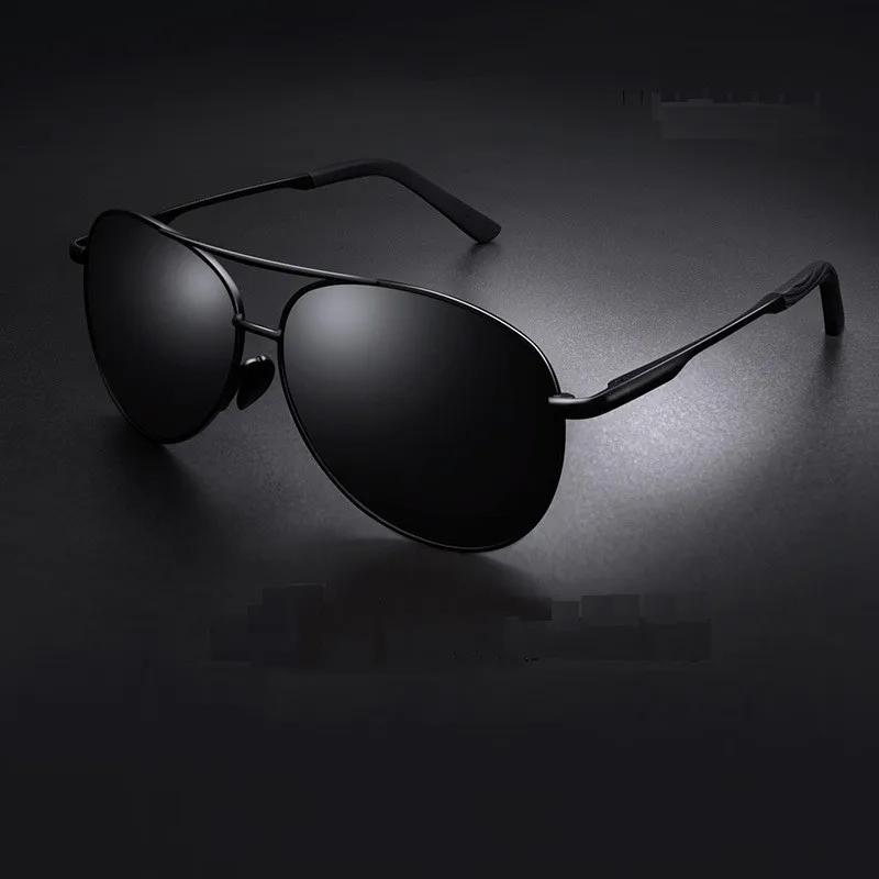 Aviation Metal Frame Polarized Sunglasses Men Color Changing Sun Glasses Pilot Male Day Night Vision Driving