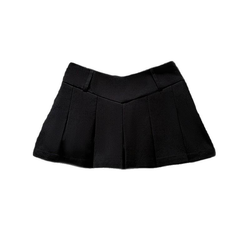 

Women s Summer Sultry White Niche Design High Waisted A Line Short Casual Design forward Slimming All Match Versatile Pleated Skirt Fashion Stylish XS