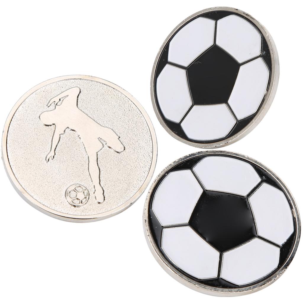 3pcs Portable Football Training Match Referee Flip Coin Soccer Pick Side Toss Coin Tool