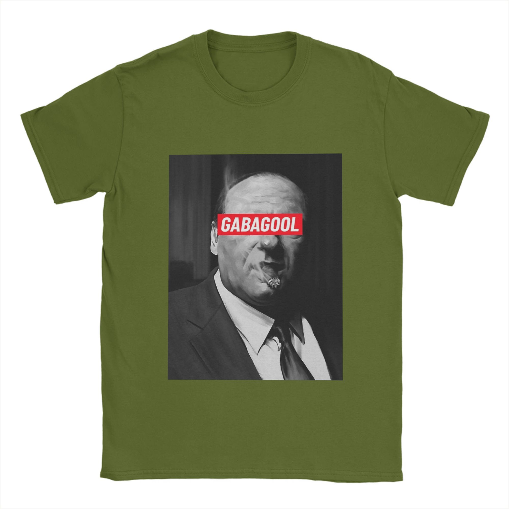 

Tony Soprano Gabagool T-Shirt Summer Harajuku T-Shirts Men Cotton Round Neck 4XL 5XL 6XL Tees Short-Sleeve Y2K Funny Tops 4XL