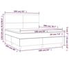 3141625 vidaXL Divan Bed with Mattress Light Grey 160x200cm Fabric