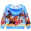 Spring Children's Loose Casual Printed Zipper Hooded Cardigan Jacket