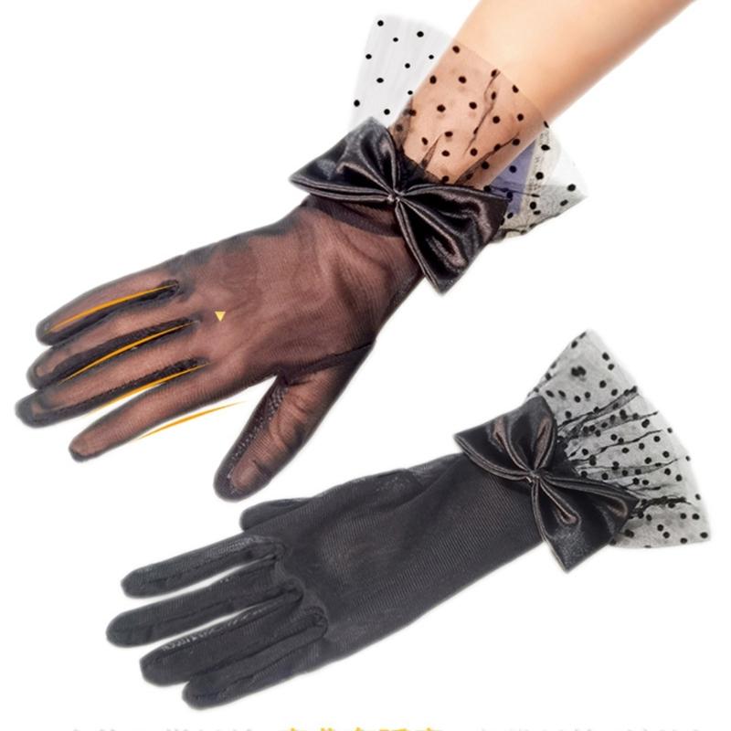Gants en dentelle pour événement formel, fête, costume, gants élégants de mariage, unisexe adulte, performances scéniques, gants