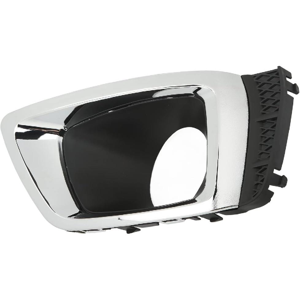 Passenger Side Fog Light Bezel For 2014-2018 Subaru Forester, 2.0 Turbo Models Chrome, Made Of ABS SU1039107 57731SG080(Right)