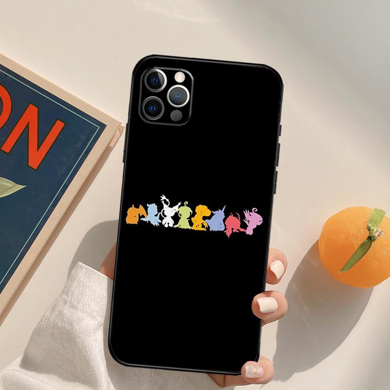 

Cute Japan Anime Digimon Case For iPhone 13 12 Mini SE 2020 SE 2022 6S 7 8 Plus X XR XS Max 11 12 13 Pro Max Capa iPhone 13