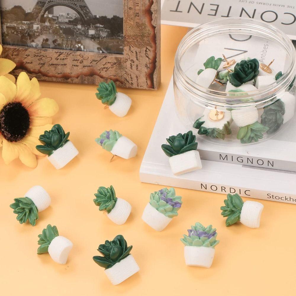 9/20Pcs 3D Thumb Tacks DIY Board Push Pin Portable Cork Board Tacks  Picture Memos