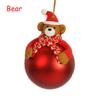 Red Snowman Bear Xmas Tree Ornament Christmas Decor Bauble Decorations Hanging Ball