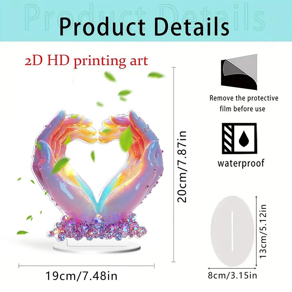 Valentine's Day Color Guardian Love Ornament Holiday Party Table 2D Decoration Crafts Alec Waterproof Wear-resistant Decoration