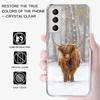 Cute Highland Cow Phone Case For Samsung Galaxy S25 Edge S24 S23 FE S21 S20 S10 Plus S22 S26 Ultra Cover Clear Cases TPU Capa Sh