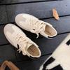 Leather Ultra-light Flat-soled Women's Little White Shoes Spring New Lightweight Soft-soled Versatile Sports and Leisure Shoes