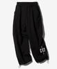 [Non Brushed/ Brushed] (Setup) 6:19 Cross String Hoodie+Pants - Black