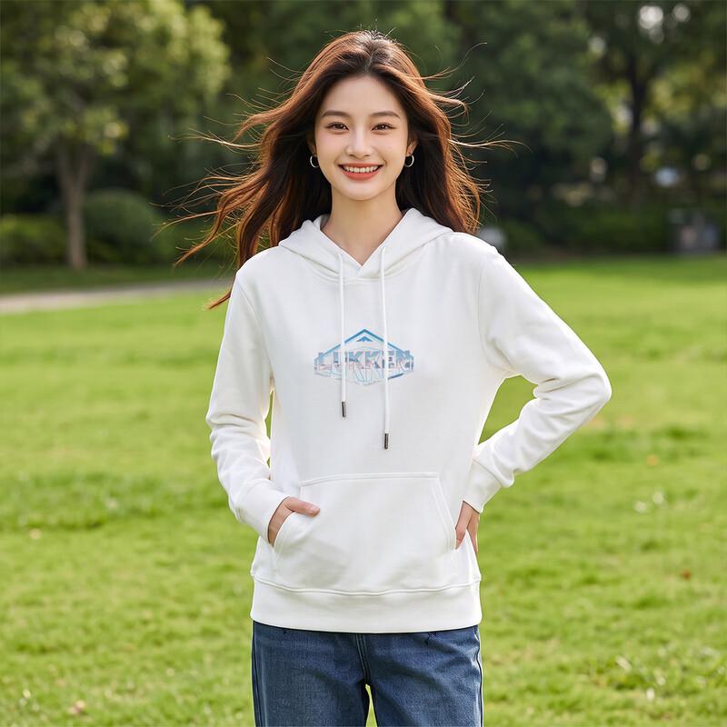 LUKKEN Letter Print Hooded Sweatshirt
