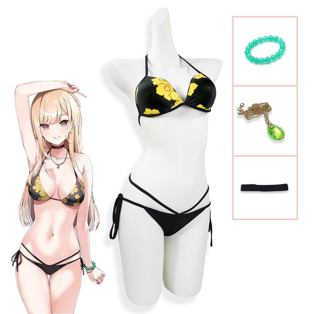 Changing dolls fall in love cos costume, Kita Kawa Sea JK uniform swimsuit maid cospaly costume