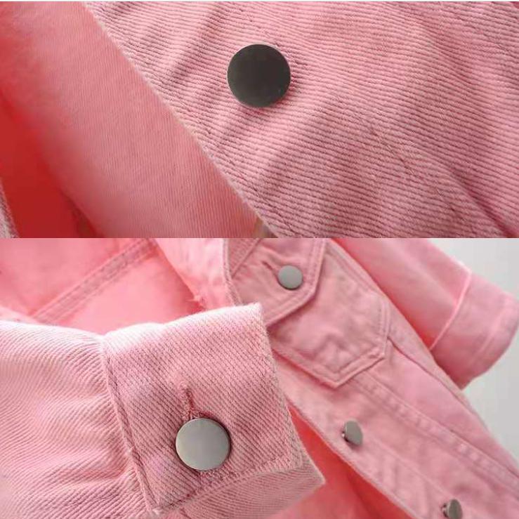 Damen Jeansjacke Kurzstil Frühling und Herbst Slim Jeansjacke Vielseitiges Studentenoberteil