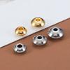 20pcs Gold Color Stainless Steel Abacus Beads for DIY Necklace Jewelry Making Stopper Spacer Beads Crimp End Beads Wholesale