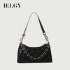 Chain Simple Pure Color Simple Western Style Crossbody Underarm Diamond Shoulder Bag