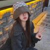 Warm Handmade Woolen Hat Autumn Winter Wool Knitted Hat Trendy Knitted Bucket Hat  Women