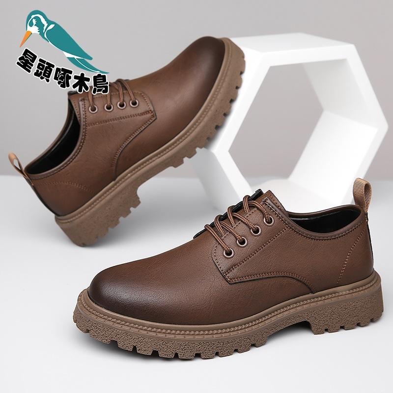 

2025 summer new British style business casual leather shoes men s hollow breathable leather shoes 45
