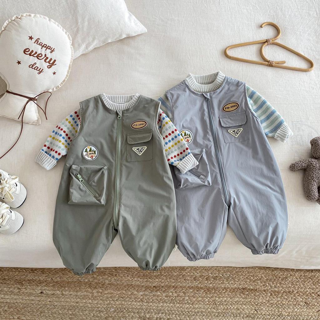 New Winter Thickened Sleeveless Baby Romper 2025 - Newborn Fashion Bodysuit