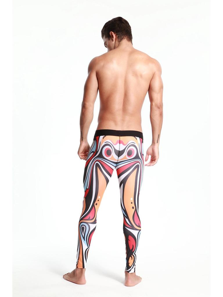 SEOBEAN New Men's Autumn Warm Elastic Slimming Base Layer Pants