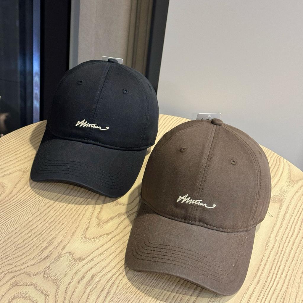 2026New Sun Protection Hat with American Lettering, Soft-top Fashion Baseball Cap for Women, Wide-brimmed Street Cap for Men