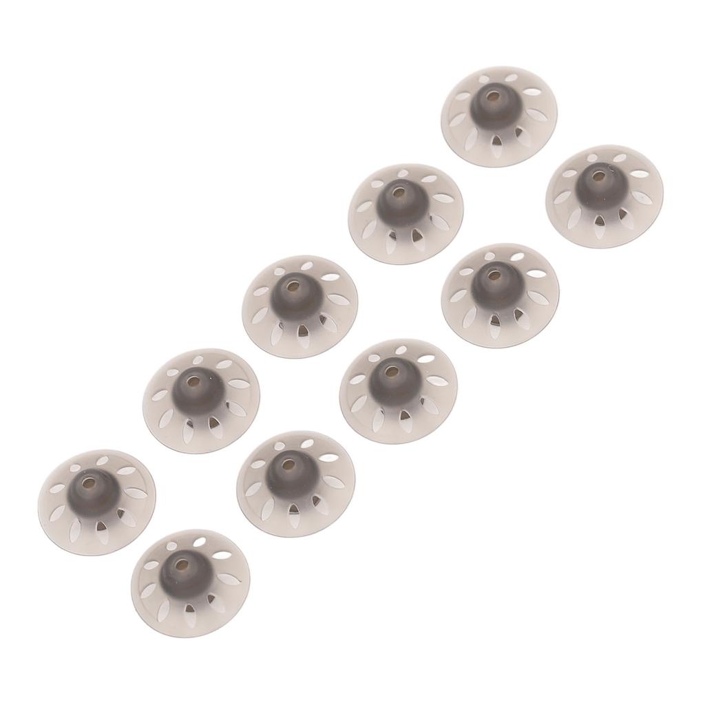 10pcs Hearing Device Domes Sound Amplifier Small Open Black Ear Tips Accessories for Phonak 6mm