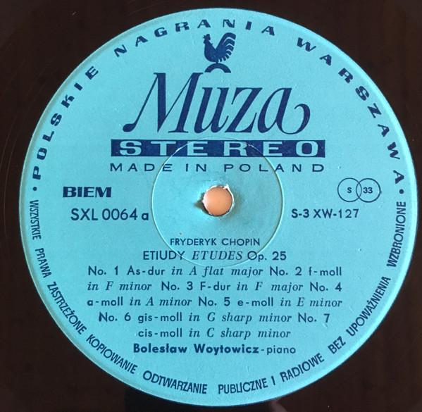 

LP Record FRÉDÉRIC CHOPIN - Etiudy - Etudes Op. 25 SXL0064 Polskie Nagrani 1972 Poland Classical Used