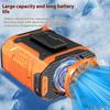 Portable Handsfree Waist Clip Fan With Rechargeable Battery And Builts In LED Light For Outdoor Activity