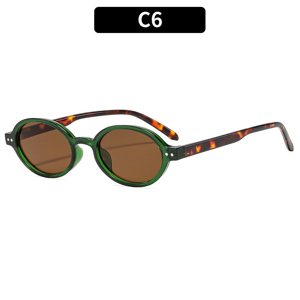 Retro Oval Sunglasses Women Vintage Chic Sunglasses High-End Glasses Uv400 Sunglasses For Trendy Street Outdoor Travel