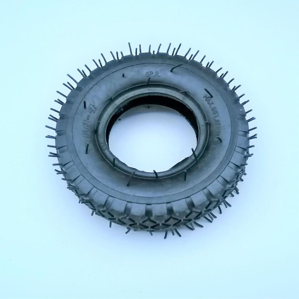 250-4 Pneumatic Swivel Caster Wheel, 4-Ply, Block Pattern Rubber Tire