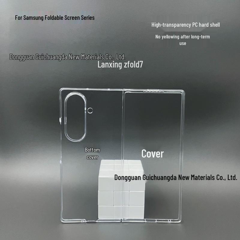 Samsung Galaxy Z Fold7 Przezroczyste etui Flip - Ochronne etui z PC