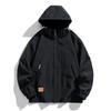 Tooling Jacket Men's Spring and Autumn New Loose Hooded Trendy Top Fat Fat Guy Large Size Coat