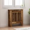 Radiator Cover Vintage Wood Look 78 x 19 x 81.5 cm Engineered Wood