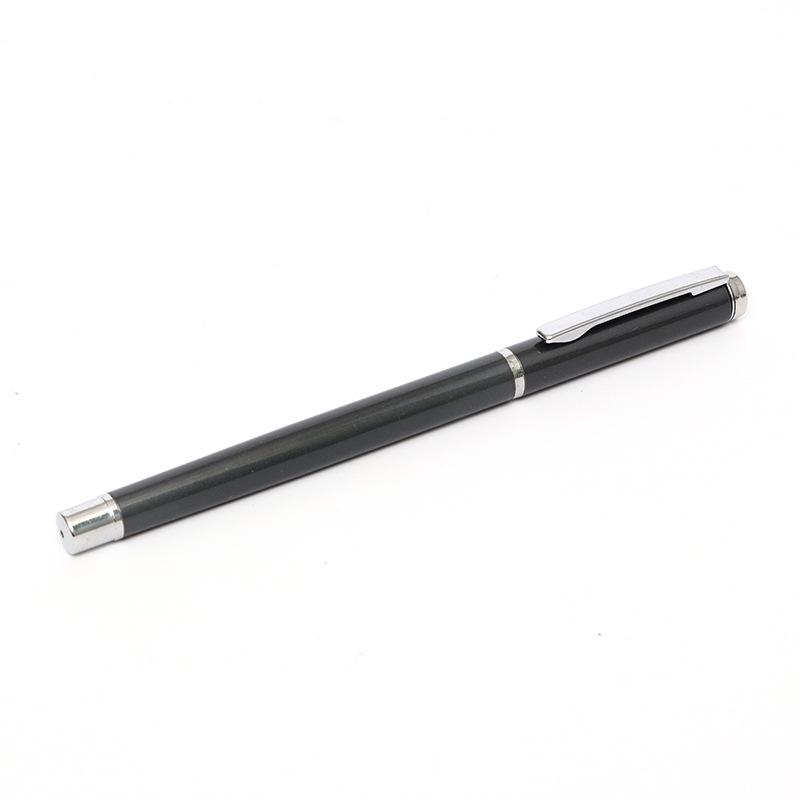 

Luxury Black Metal Ballpoint Pen with Quick-Dry Ink and Laser-Engraved Logo - Ideal Gift 0.5mm